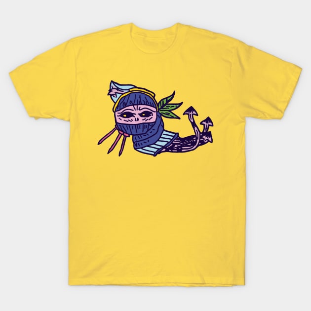 Funny Trippy Space Ninja T-Shirt by LabMonkey23